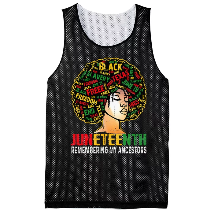 Juneteenth Women Juneteenth African American Mesh Reversible Basketball Jersey Tank