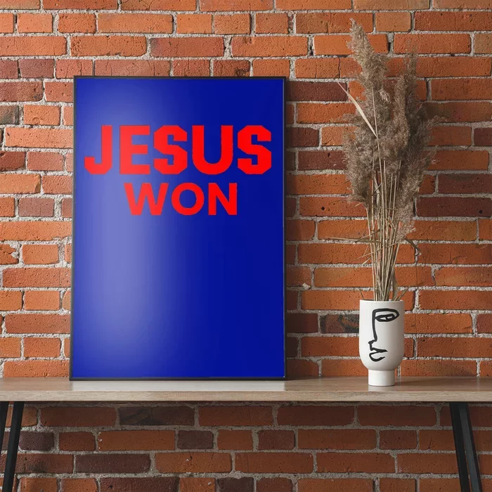 Jesus Won Poster