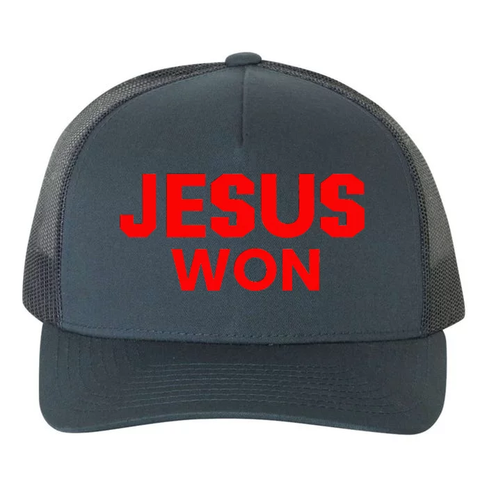 Jesus Won Yupoong Adult 5-Panel Trucker Hat