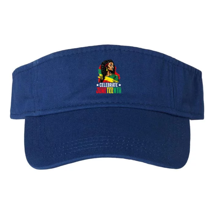 Juneteenth Women Juneteenth African American Valucap Bio-Washed Visor