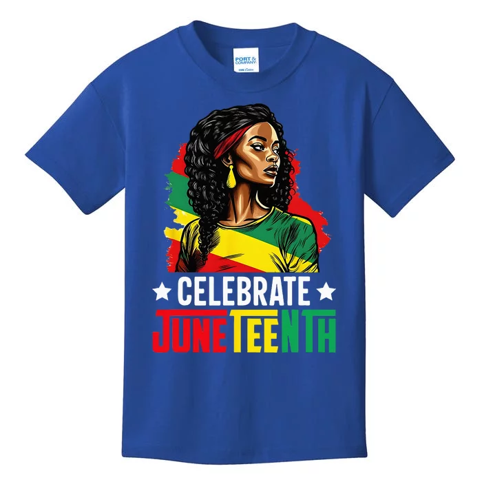 Juneteenth Women Juneteenth African American Kids T-Shirt