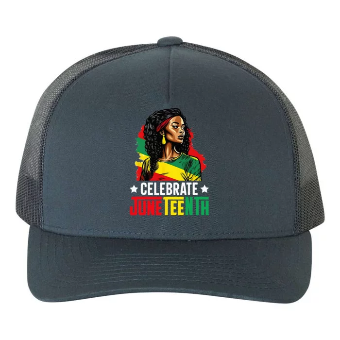 Juneteenth Women Juneteenth African American Yupoong Adult 5-Panel Trucker Hat