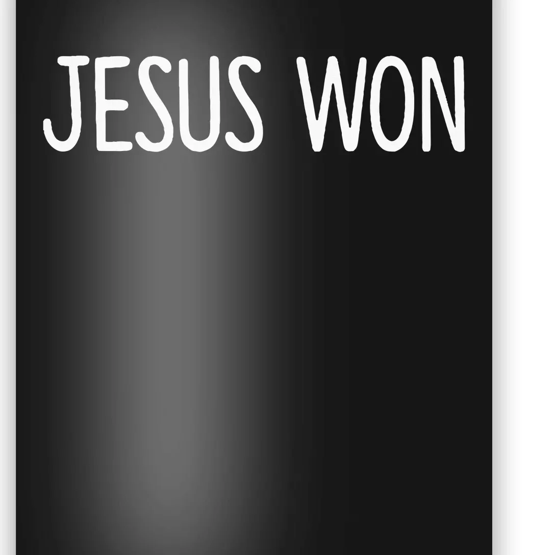 Jesus Won Poster