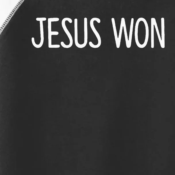 Jesus Won Toddler Fine Jersey T-Shirt