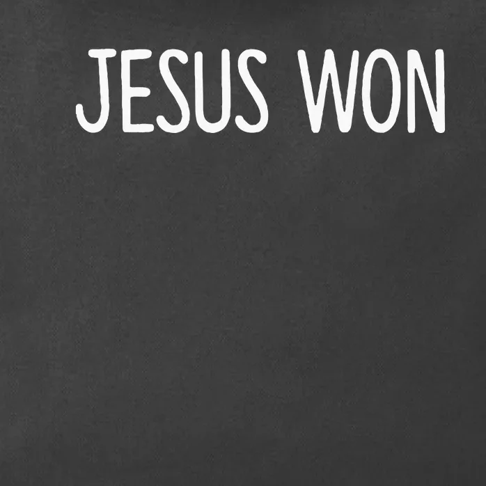 Jesus Won Zip Tote Bag