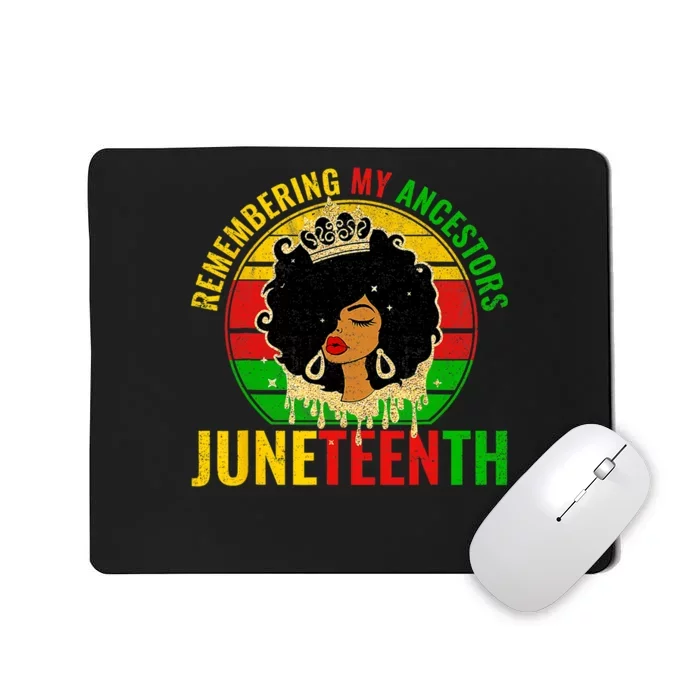 Juneteenth Women Juneteenth African American Mousepad