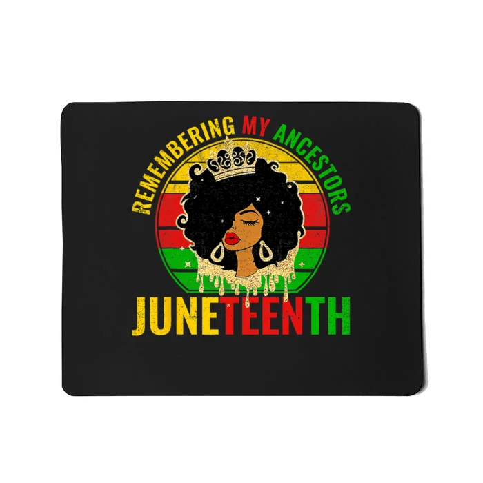 Juneteenth Women Juneteenth African American Mousepad