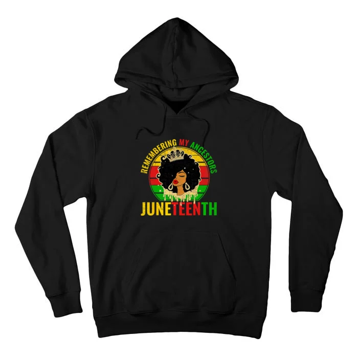 Juneteenth Women Juneteenth African American Tall Hoodie