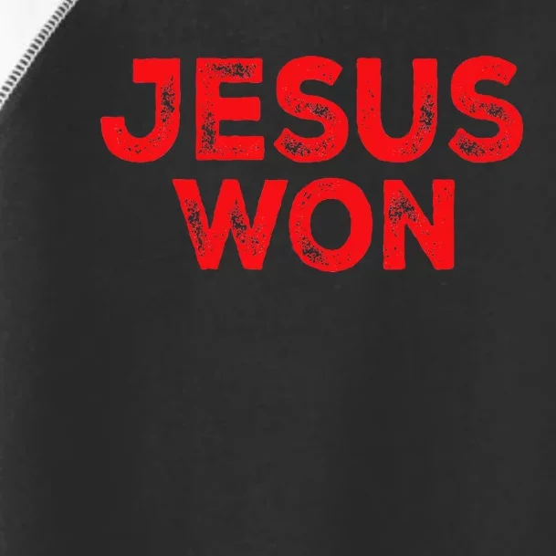 Jesus Won Toddler Fine Jersey T-Shirt