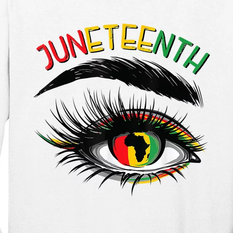 Juneteenth Women Juneteenth Shirts African American Tall Long Sleeve T-Shirt