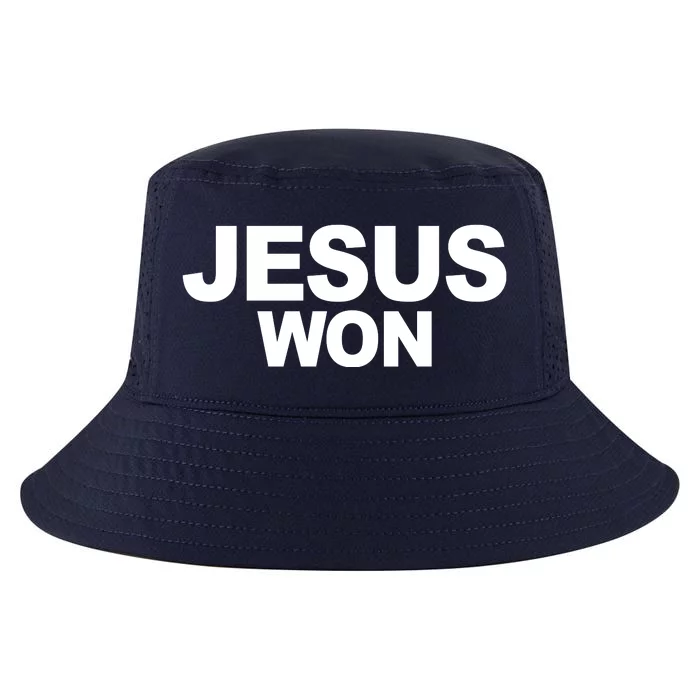 Jesus Won Cool Comfort Performance Bucket Hat