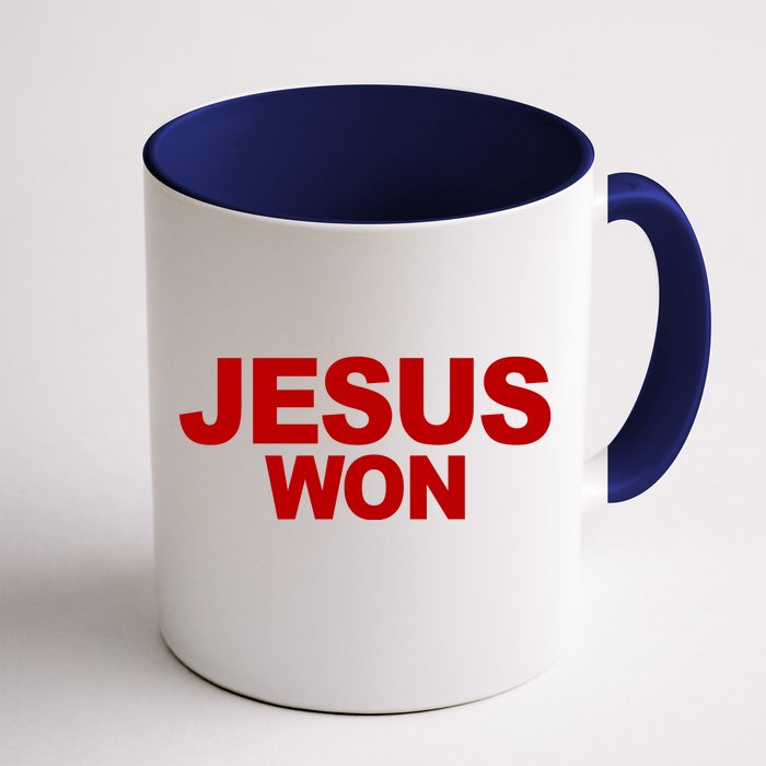 Jesus Won Front & Back Coffee Mug