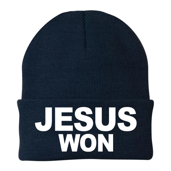 Jesus Won Knit Cap Winter Beanie