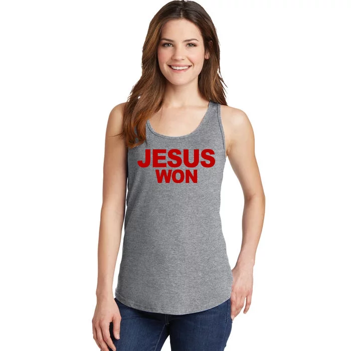 Jesus Won Ladies Essential Tank