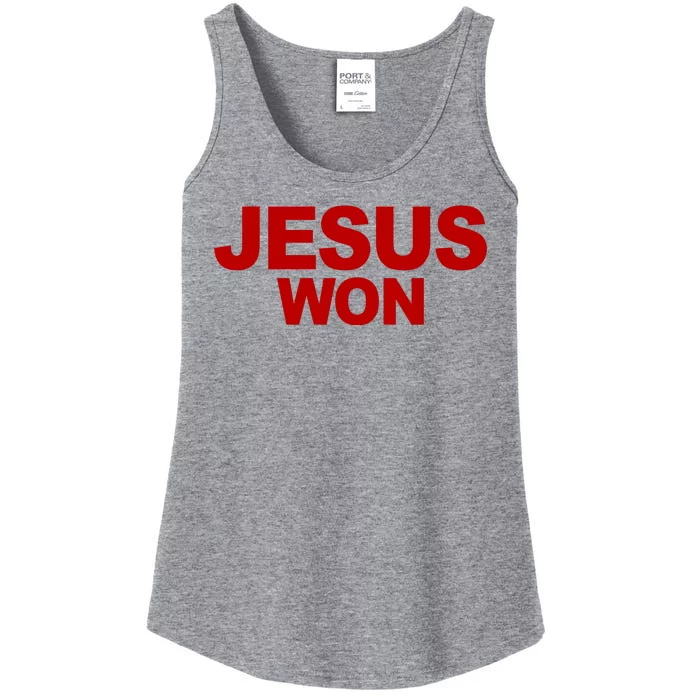 Jesus Won Ladies Essential Tank