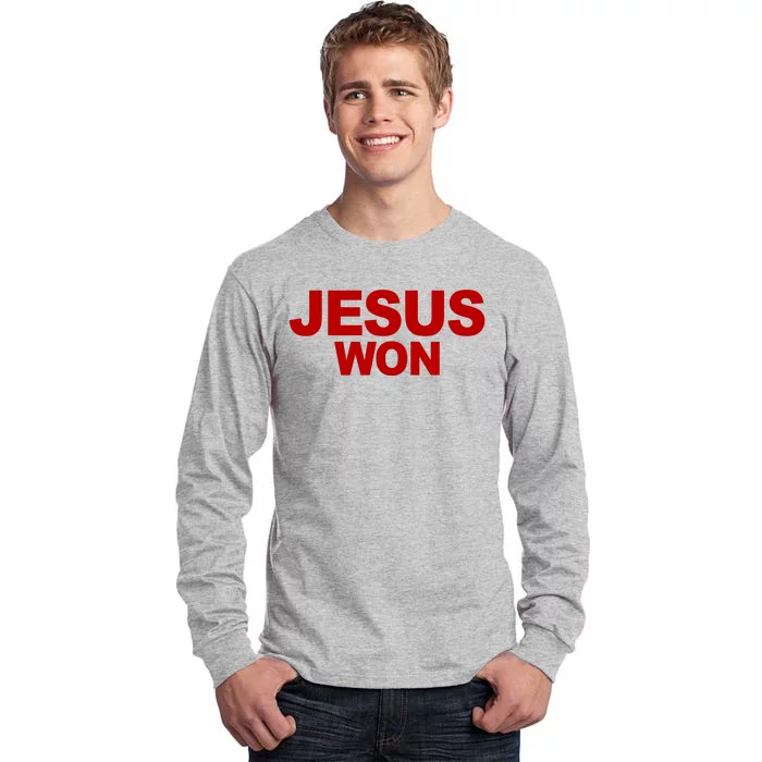 Jesus Won Tall Long Sleeve T-Shirt