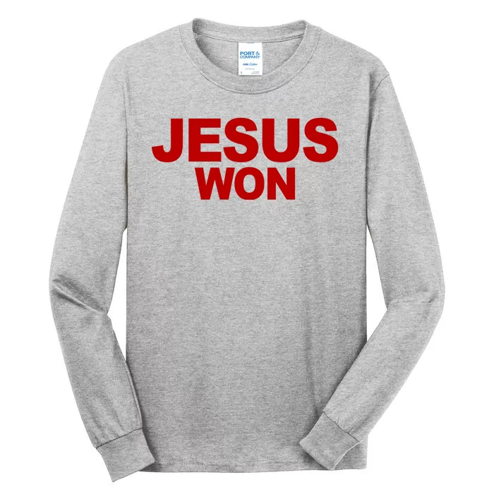 Jesus Won Tall Long Sleeve T-Shirt