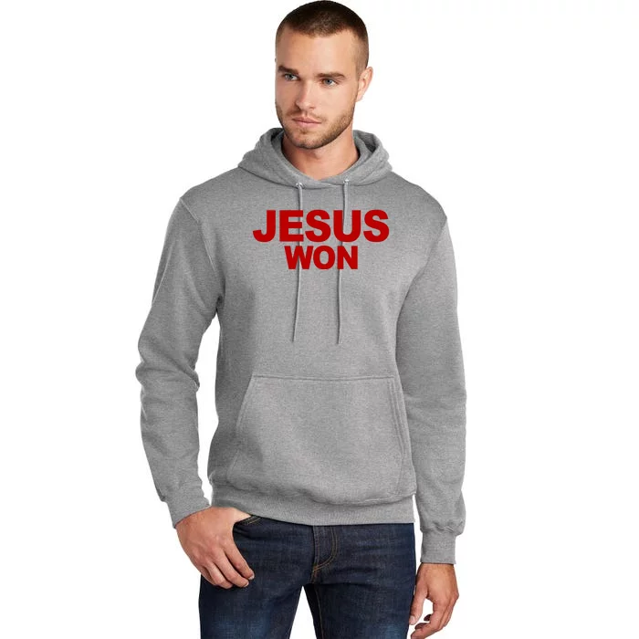 Jesus Won Tall Hoodie