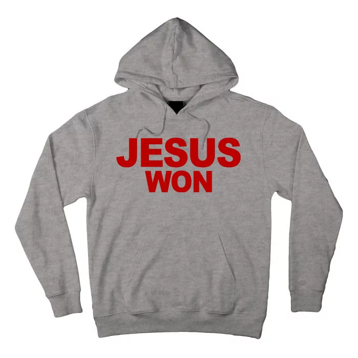 Jesus Won Tall Hoodie