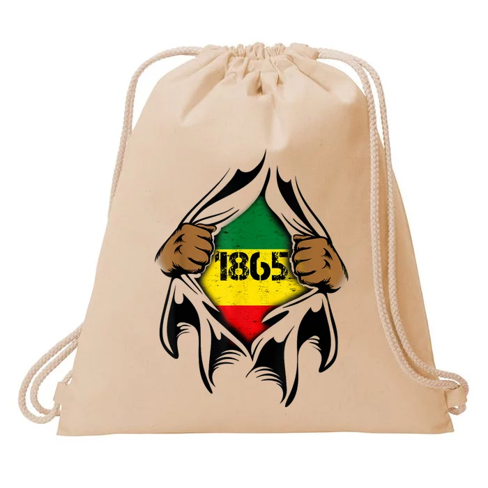 Juneteenth Women Juneteenth Shirts African American Drawstring Bag