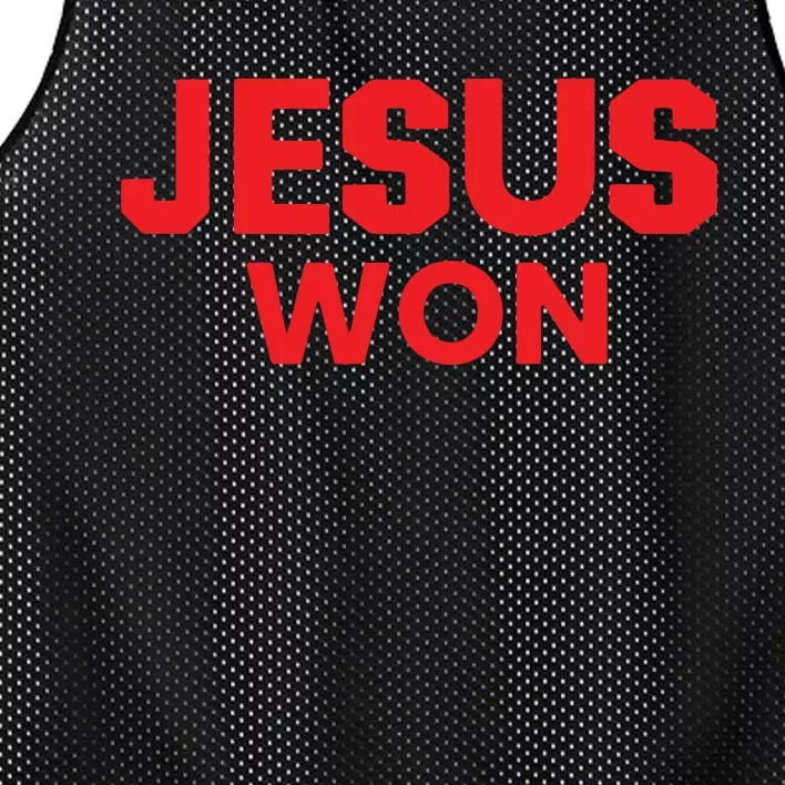 Jesus Won Mesh Reversible Basketball Jersey Tank