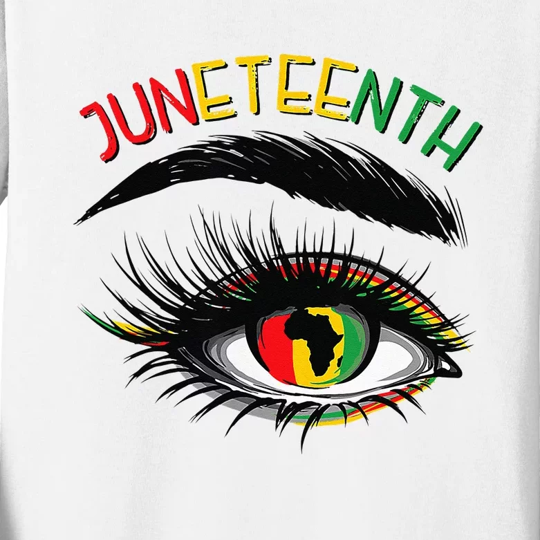 Juneteenth Women Juneteenth Shirts African American Kids Long Sleeve Shirt