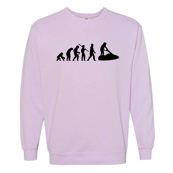 Jetski Watersport Jet Ski Skiing Evolution Meaningful Gift Garment-Dyed Sweatshirt