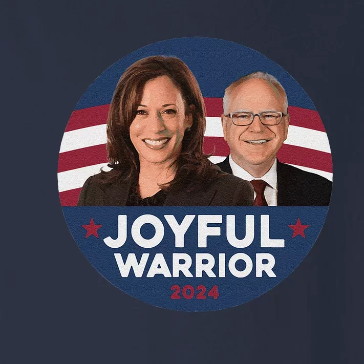 Joyful Warrior Kamala Harris President Election Harris Walz Toddler Long Sleeve Shirt