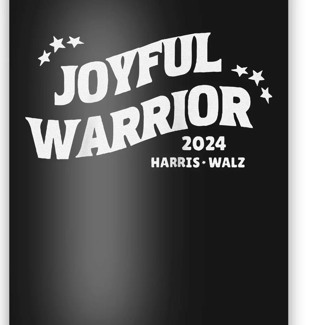 Joyful Warrior Kamala Harris Tim Walz Waltz 2024 Raglan Poster