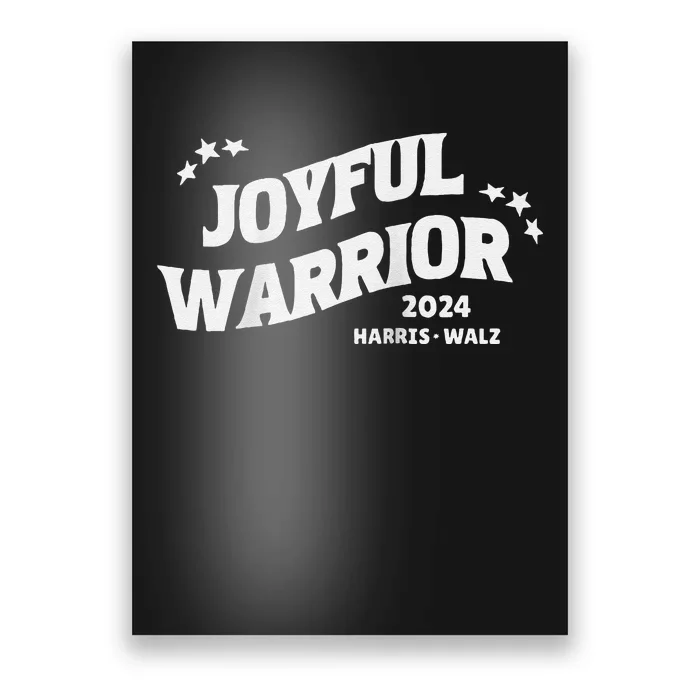 Joyful Warrior Kamala Harris Tim Walz Waltz 2024 Raglan Poster