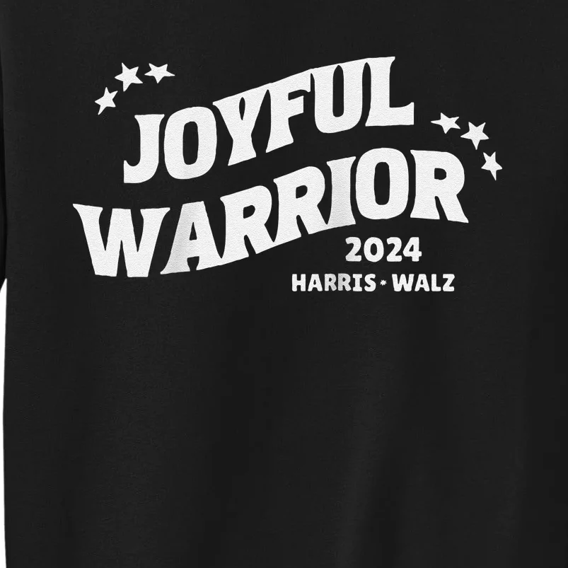 Joyful Warrior Kamala Harris Tim Walz Waltz 2024 Raglan Tall Sweatshirt