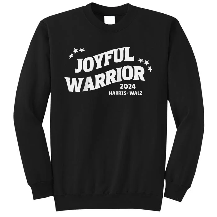 Joyful Warrior Kamala Harris Tim Walz Waltz 2024 Raglan Tall Sweatshirt