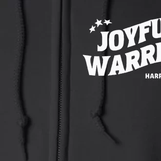 Joyful Warrior Kamala Harris Tim Walz Waltz 2024 Full Zip Hoodie