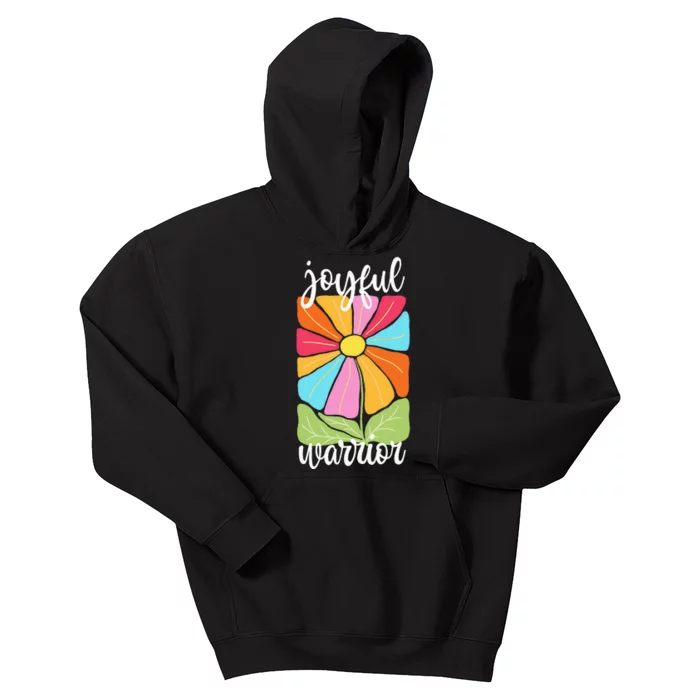 Joyful Warrior Kamala Harris Tim Walz 2024 Election Kids Hoodie