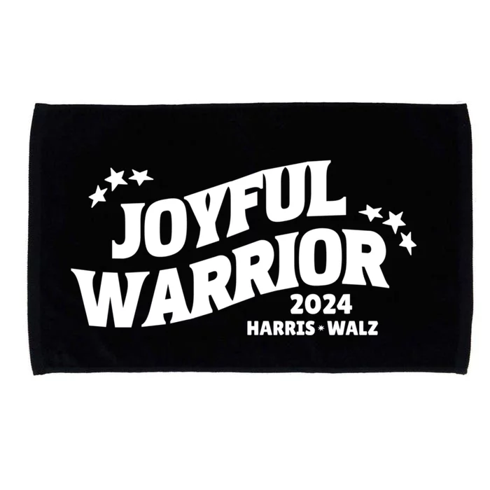 Joyful Warrior Kamala Harris Tim Walz Waltz 2024 Microfiber Hand Towel