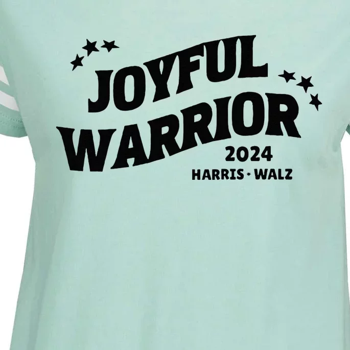 Joyful Warrior Kamala Harris Tim Walz Waltz 2024 Enza Ladies Jersey Football T-Shirt