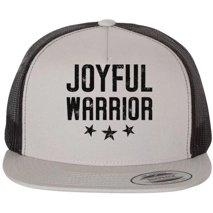 Joyful Warrior Kamala Harris 2024 Design Art Flat Bill Trucker Hat