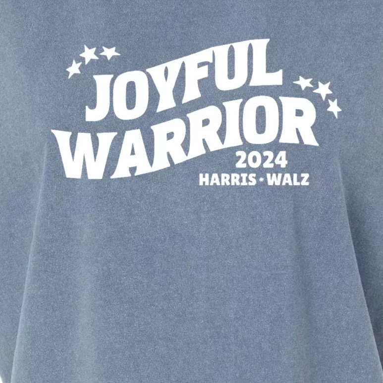 Joyful Warrior Kamala Harris Tim Walz Waltz 2024 Garment-Dyed Women's Muscle Tee