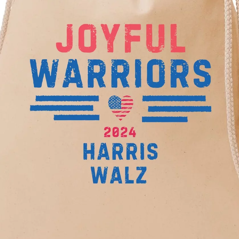 Joyful Warriors Kamala Harris 2024 Drawstring Bag