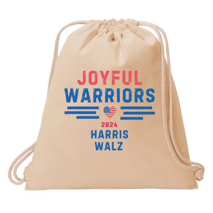 Joyful Warriors Kamala Harris 2024 Drawstring Bag