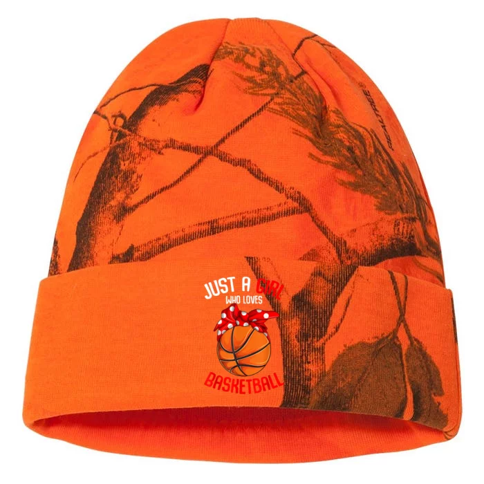 Just Who Loves Basketball Kati - 12in Camo Beanie