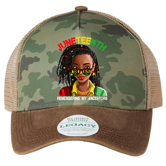 Juneteenth Wo Loc'd Hair Remembering My Ancestors Legacy Tie Dye Trucker Hat