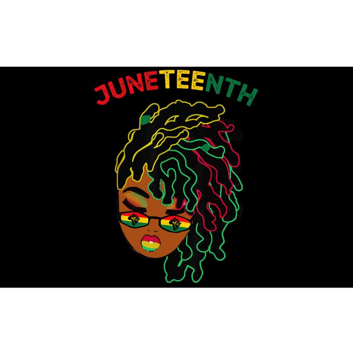 Juneteenth Wo Loc'd Hair Remembering My Ancestors Bumper Sticker