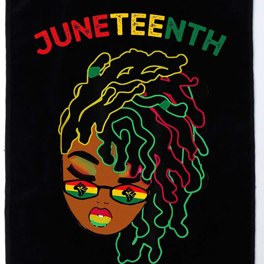 Juneteenth Wo Loc'd Hair Remembering My Ancestors Platinum Collection Golf Towel