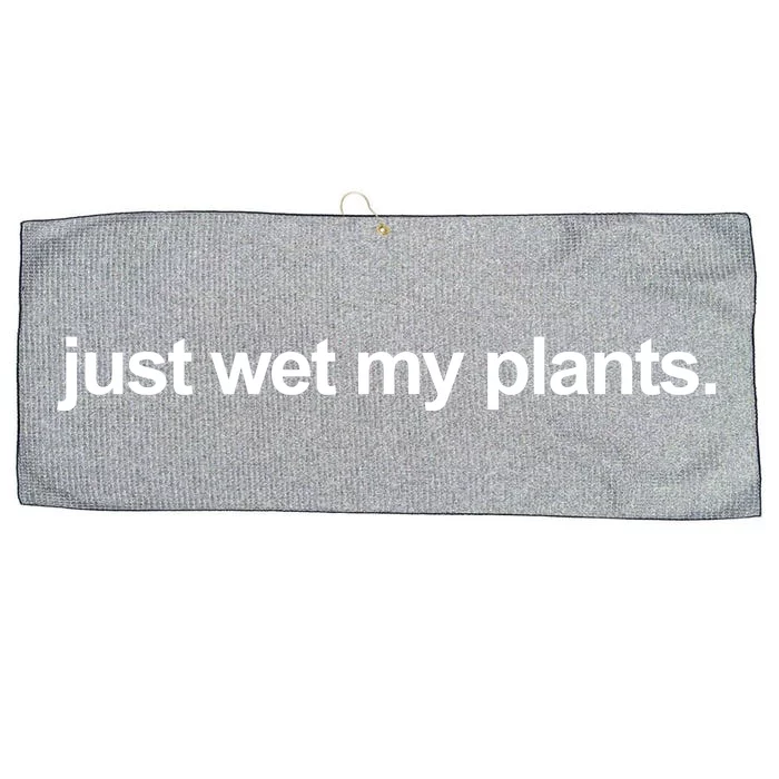 Just Wet My Pants Funny Gardening Large Microfiber Waffle Golf Towel