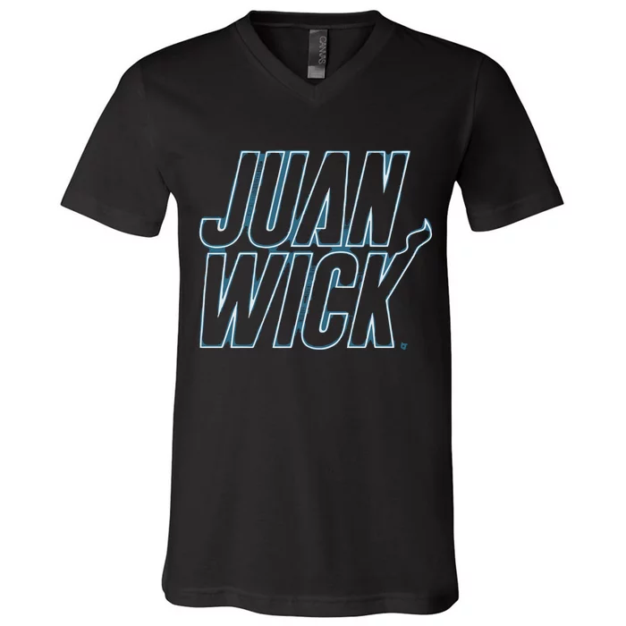 Juan Wick Miami Basketball V-Neck T-Shirt