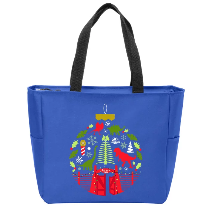 Jurassic World Ornament Zip Tote Bag