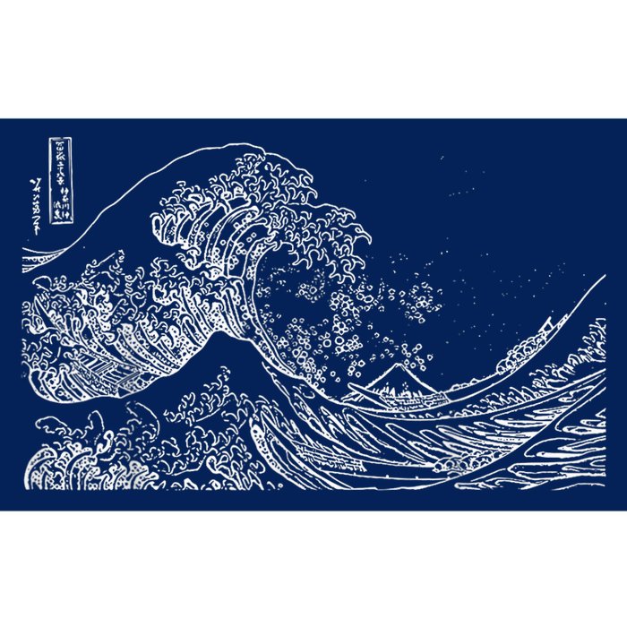 Japanese Wave Ocean Traditional Japan Graphic Bumper Sticker