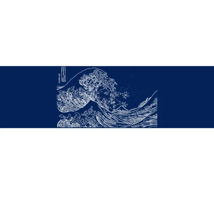 Japanese Wave Ocean Traditional Japan Graphic Bumper Sticker