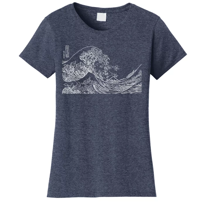 Japanese Wave Ocean Traditional Japan Graphic Women's T-Shirt